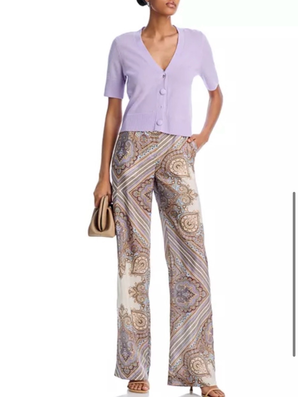 NWT - Veronica Beard Grigore Silk Pants - size 6 - Picture 2 of 5